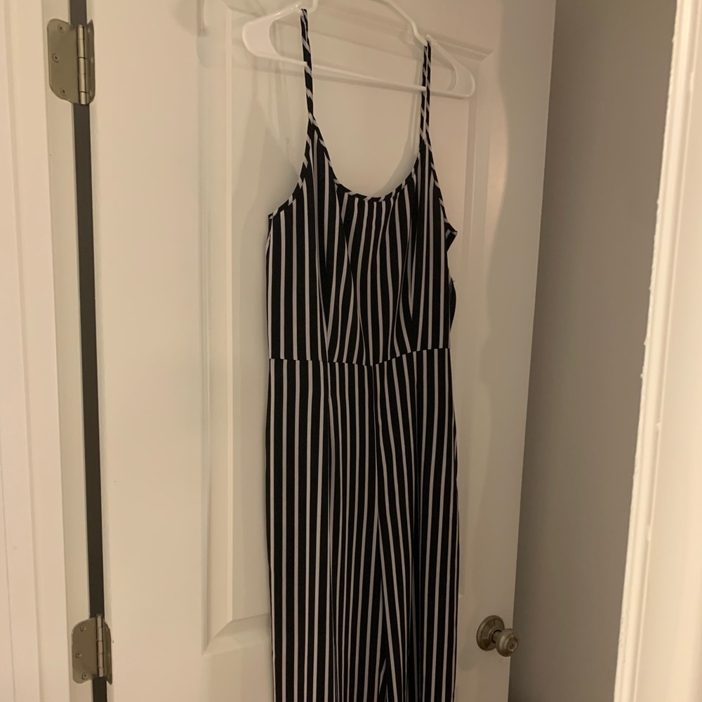 Black and white jumpsuit
